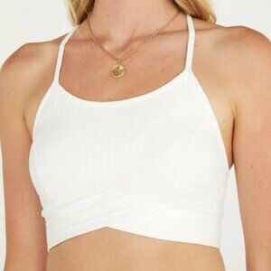 Nwt Michi haze longline ivory sports‎ bra small white